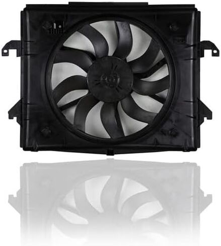 Dual Radiator and Condenser Fan Assembly - Cooling Direct Compatible/Replacement for '19-22 Ram Pickup 1500 6/8Cy 3.6/5.7L - With Brushless Motor - 9 Blade - 68275634AD in Kuwait