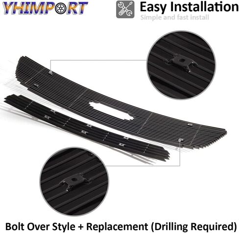 Chrome Grill fits 1999 2000 01 02 03 F-150 4WD (Honeycomb Style Model) Polished Front Billet Grille（2pcs） in Saudi Arabia