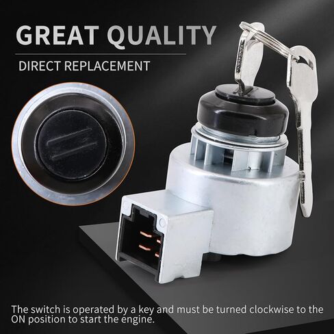 6C040-55452 Ignition Switch for Kubota Tractor B2100 B7500 B2400 B1700 B7510 B7610 B7800 Starter Switch with 2 Keys 6C040-55450 ELT20-0026 in Kuwait