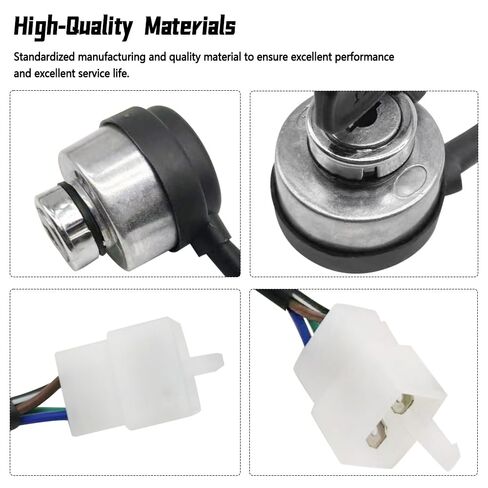 Ignition Switch Fit for AGT Mini Excavator H15R DHKG-H15, 4 Pin, with 2 Keys in Saudi Arabia