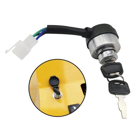 Ignition Switch Fit for AGT Mini Excavator H15R DHKG-H15, 4 Pin, with 2 Keys in Saudi Arabia