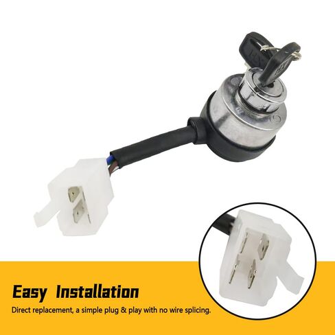 Ignition Switch Fit for AGT Mini Excavator H15R DHKG-H15, 4 Pin, with 2 Keys in Saudi Arabia