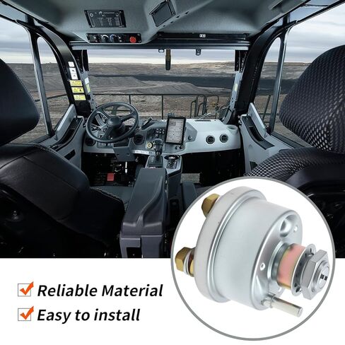 7N0718 7H7290 Master Power Starter Disconnect Switch with 2 Keys, Replacement for Caterpillar 725 730 735 740 D250E D300E D350E D400E 825 816 Excavators, Replaces 7H7290 7N-0718 7H-7290 in Kuwait