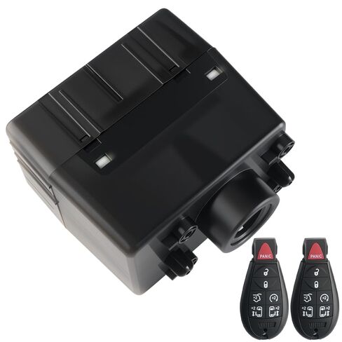 68210150AB Ignition Switch Module 2 Keys for Dodge Ram 1500 Charger Challenger Jeep Grand Cherokee Chrysler 300 2008-2010 Replaces 5026296AD 5026364AB 68044060AA(Needs Program) in Kuwait