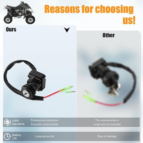 مفتاح إشعال متوافق مع Can-Am Bombardier DS650 Baja ATV 710000075 DS650X DS 650X2001 2002 2003 2004 2005 2006 2007 in Kuwait