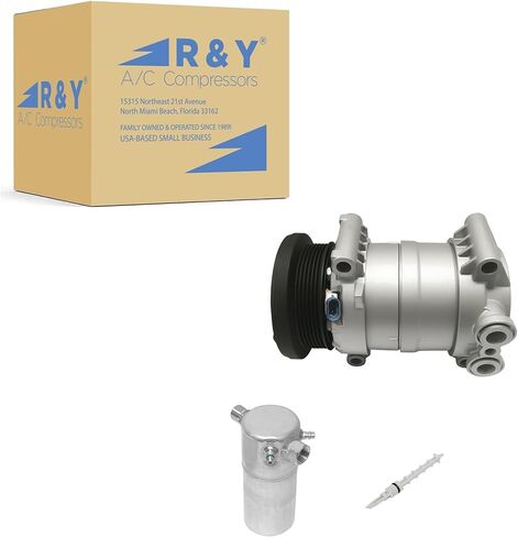 طقم ضاغط وقابض تكييف الهواء للسيارات من RYC KT AA05-01 (يناسب شيفروليه بليزر 4.3L 99-05؛ يناسب شيفروليه S10 4.3L 98-04؛ يناسب جي إم سي سونوما 4.3L 98-04؛ يناسب أولدزموبيل برافادا 4.3L 98-01) in Kuwait