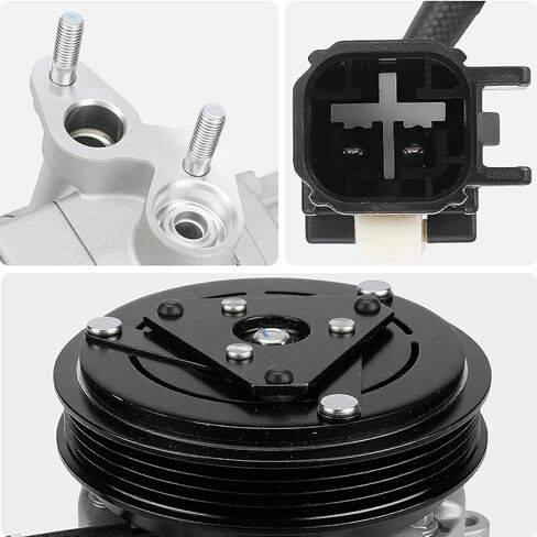 ضاغط مكيف هواء AISIN AFTERMARKET ACCFD-00539 - متوافق مع Ford F-150 2015-2020 3.3L 3.5L - مع أخدود 4 بكرات، مع قابض in Kuwait