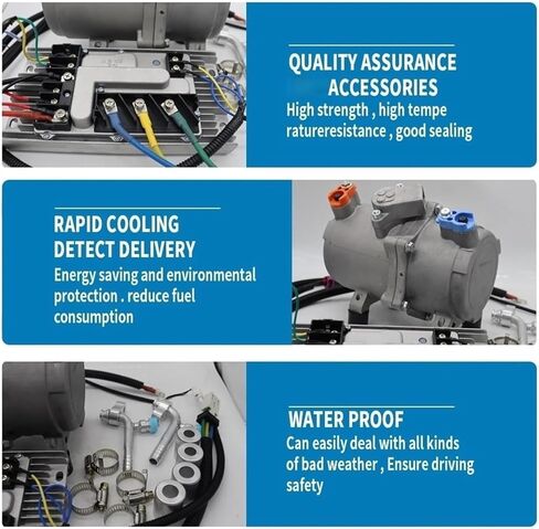 Electric Ac Compressor 24V Universal For Car Truck Air Conditioner A/C Accessories in Saudi Arabia
