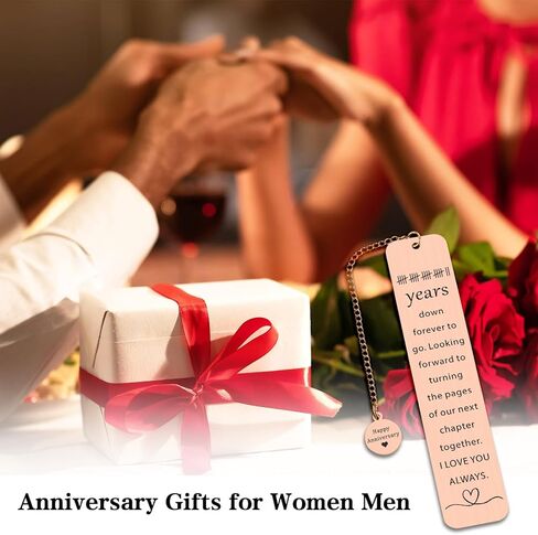 22 Year Anniversary Copper Gifts for Her Him 22nd Copper Anniversary Bookmark for Husband 22nd Wedding Gifts for Women Men Birthday Gift for Couple Boyfriend Girlfriend Christmas Stocking Stuffers in Kuwait