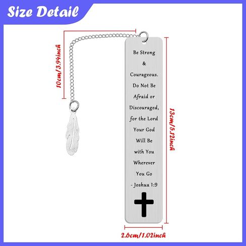2Pcs Christian Bookmark Religious Gifts for Women Men Christian Birthday Gift Reading Lovers Gift Bible Verse Book Markers Scripture Gifts Inspirational Present for Friends in Kuwait