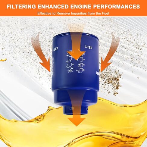 2-Pack Fuel Filter for 6.6 Diesel TP3018 Compatible with Chevy Silverado 2500HD 2007-2015,for Express 2500 2012-2016,for 3500HD 2007-2015,for GMC Savana 2500 2012-2015 V8 Diesel Engine in Kuwait
