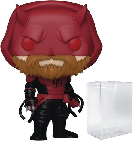 POP Marvel: Daredevil - King Daredevil (PX Previews Exclusive) Funko Vinyl Figure (Bundled with Compatible Box Protector Case), Multicolor, 3.75 inches in Kuwait