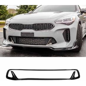Front Lower Grille Cover Trim for KIA Stinger 2018-2023 Front Bumper Grill Fog Air Vent Cover Trim GT/GT2/GT1/GT-Line ABS Plastic (Glossy Black) in Saudi Arabia