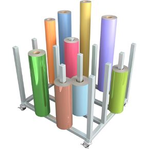 Large Mobile Blueprint Storage Cart-16 Rolls, Heavy-Duty Lockable Wrapping Paper Storage Cart for Vinyl Roll Wallpaper/Fabric/Butcher Paper Organization in Saudi Arabia
