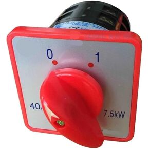 40A 7.5kw 380V Two Layers Off-ON Universal Rotary Cam Changeover Switch Silver Contact Red HZ5-40/7.5 L03 in Saudi Arabia