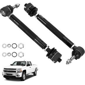 طقم أطراف قضيب ربط عالي التحمل لسيارة Chevy GMC Silverado Sierra 2500/3500 2001-2010 4WD، قضيب ربط سفلي قابل للتعديل 0-6 بوصة، قطعتان بديلتان للتجميع الداخلي والخارجي OE، شاحنات مرفوعة والطرق الوعرة in Kuwait