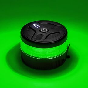 Magnetic Wireless Beacon Light, USB-C Rechargeable LED Strobe Lights for Truck, Mini Portable Flashing Emergency Safety Warning Light for Volunteer Firefighter POV EMS Responder IP67 Waterproof, Green in Saudi Arabia