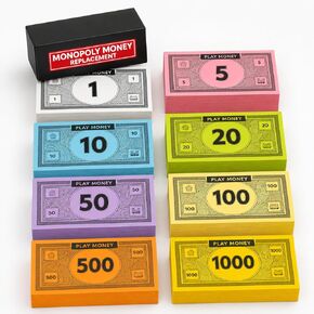 Zadin Play Money Compatible for Monopoly Board Game - 480pcs of 60 Each Bill Denomination, Double Sides Printing Paper Money for Pretend Play Cashier, Prop Money, Fake Money in Saudi Arabia