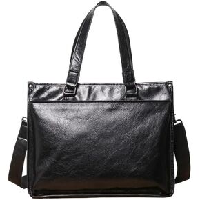 laptop bag Leather Laptop Bag For Men 15 Inch Laptop Briefcase Waterproof Handbags Shoulder Crossbody Bag Business in Kuwait
