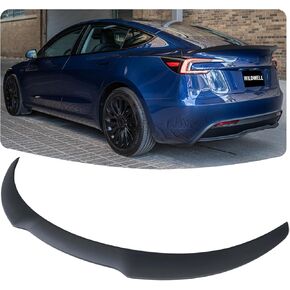 WildWell Rear Spoiler Wing for 2017-2026 Tesla Model 3 & Model 3 Highland, Trunk Spoiler Lip Highkick Performance Exterior Accessories Matte Black in Kuwait