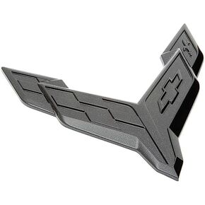 C8 Corvette GM 86563245 شعار الأنف الأمامي بأعلام متقاطعة - شعار ملصق فلاش من الكربون الخفي لـ C8 Stingray، Z51 Corvettes in Kuwait