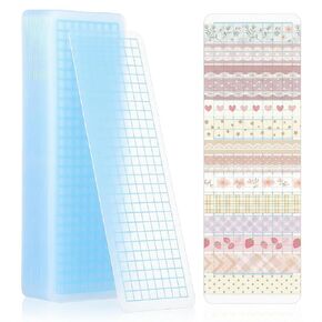 TEHAUX 40pcs Washi Cards, PVC Washi Tape Boards, Thick Rounded Corner Tape Sample Holder for Scrapbook Organizer, Accessories & Art Crafts (Blue) in Saudi Arabia