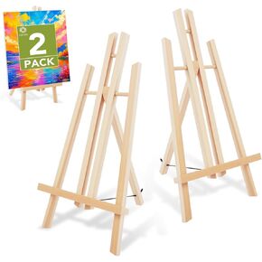 Conda 2 Pack 17 Inch Wooden Tabletop Easel Stand, A-Frame Art Painting Easel for Painting, Display & Art Creation, Canvas Holder for Artists, Students & Hobbyists in Saudi Arabia