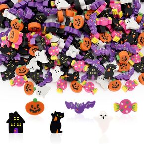 HFATMOS 320 Pcs Mini Halloween Erasers, Pumpkin Ghost Bat Erasers for Halloween Party Favors Student Classroom Rewards in Saudi Arabia