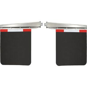 1 1/8" Tapered Mud Flaps Hangers for Semi Truck Stainless Steel Mudflap Hangers with 1/5" Thick 24"×30" Mudflaps in Saudi Arabia