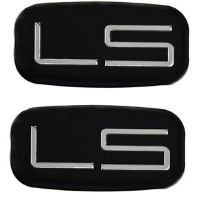 2Pc LS Emblems 3D Car Sticker Checkered Cab Compatible with Chevrolet Silverado Tahoe Suburban 15036135 (Chrome) in Kuwait