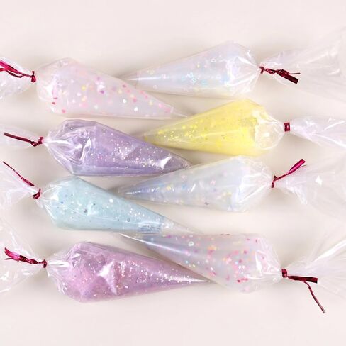 8Pcs 50g Clear Cream Glue Kit with Star, Heart & Butterfly Sequins, Fake Whipped Cream Glue for DIY Phone Case Hairpin Mirror, Craft for Birthday Christmas, with Plastic Decorating Mouth in Saudi Arabia