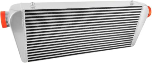 Universal Aluminum Front Mount Intercooler 700X300X100 mm, 3" Inlet Outlet, Silver in Kuwait