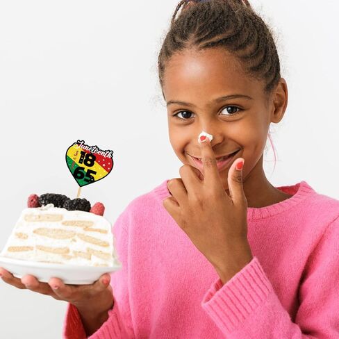144PCS Happy Juneteenth Day Cupcake Toppers Toothpicks – Freedom Independence Day Cocktail Appetizer Cake Decorations Party Supplies Picks in Saudi Arabia