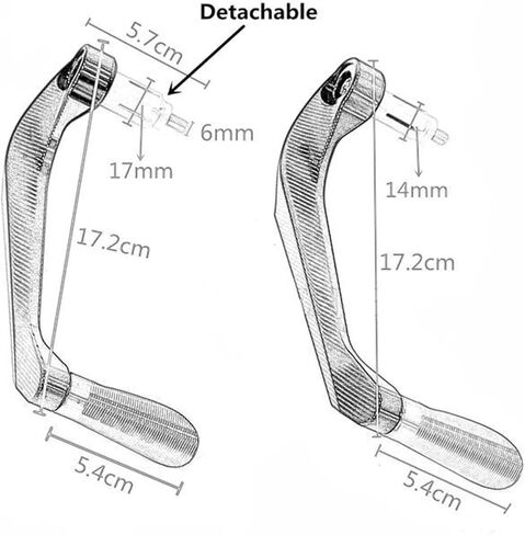 Hand Protector Motorcycle Handlebar Grips Guard Brake Clutch Lever Protector for Y&AMAHA YZF R1 R6 2005 2006 2007 2008 2009 2010 2011 2012 2013 (Color : Gold, Size : 2005-2013) in Saudi Arabia