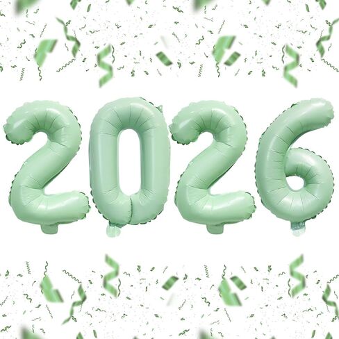 بالونات أرقام من رقائق الذهب مقاس 16 بوصة 2026 من KALOR، ديكورات رأس السنة الجديدة 2026 لعام 2026 ومستلزمات حفلات التخرج لعام 2026 in Kuwait
