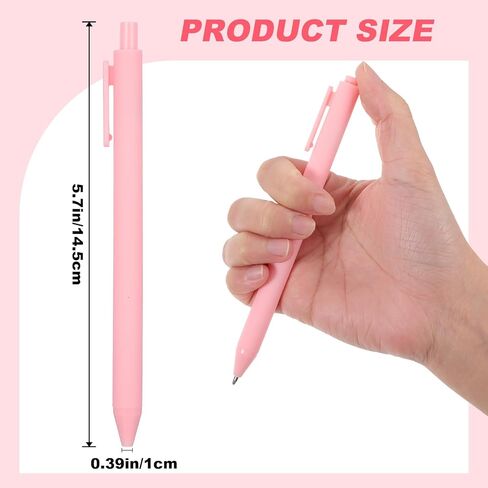 COMNICO 100 Pcs Ballpoint Pens, 1.0 mm Retractable Comfortable Writing Pens Large Capacity Black Ink Ballpoint Pen Set for Teacher Student Office School Home Supplies in Kuwait