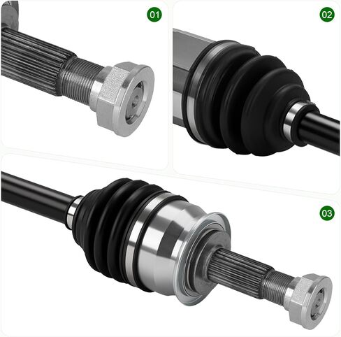 Pair (2) Front CV Axle Shaft Assembly Fit for Chevrolet Sonic LS/LT 2012–2017 L4 1.8L & Sonic LTZ 2012–2014 (Automatic Transmission Only), Driver and Passenger Side in Kuwait