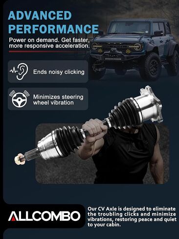 ALLCOMBO [AWD 4WD] CV Axle Front for 2002 2003 2004 2005 2006 Chevy Avalanche 2500, for Chevy Silverado Suburban GMC Sierra Yukon XL 1500 2500 3500 HD Classic Replacement, Driver and Passenger Side in Kuwait