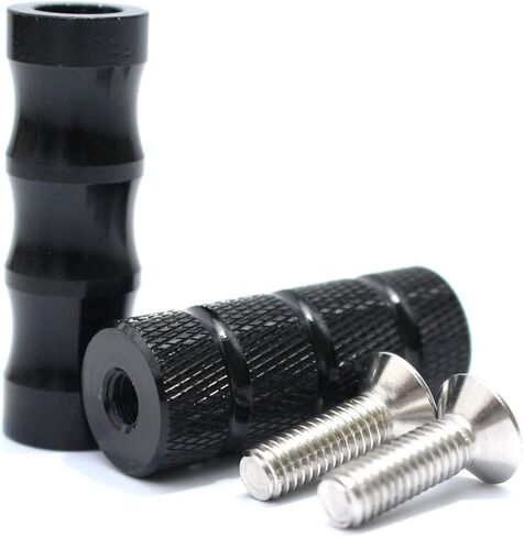 CNC Motorcycle Knurled Shifter Peg Anti-Skid Gear Shift Brake Lever Foot Pegs Pedal 6mm Hole Front Footrests Footpeg Rearsets For YAMAHA Honda Suzuki Kawasaki Ducati Aprilia Racing Motorbike in Saudi Arabia