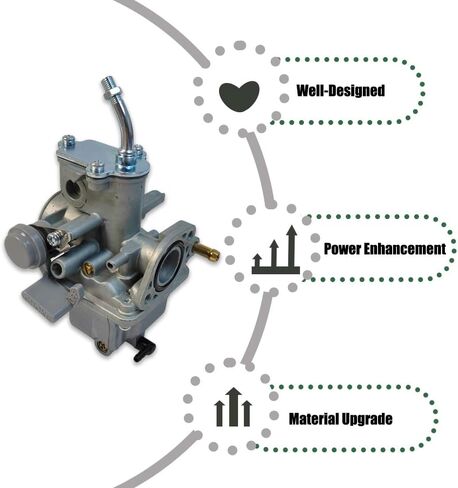 Carburetor YFM80 2002-2008 Carb Replacement for Yamaha Raptor 80 Moto 4 YFM 80 Raptor 50 YFM50 Grizzly 80 for Champ 100 YFM100 1987-1991 with Air Filter in Saudi Arabia