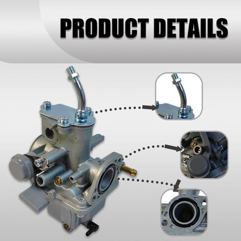 Carburetor YFM80 2002-2008 Carb Replacement for Yamaha Raptor 80 Moto 4 YFM 80 Raptor 50 YFM50 Grizzly 80 for Champ 100 YFM100 1987-1991 with Air Filter in Saudi Arabia