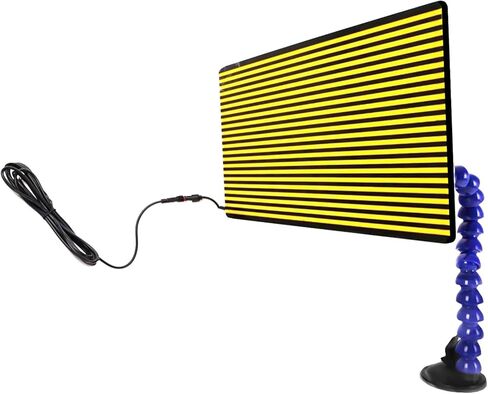 LadyRosian LED Stripe Line Board Paintless Dent Repair Tools Double Stripe USB Line Reflector Board with Adjustable Holder for Car Body dent Removal Testing Tool in Kuwait
