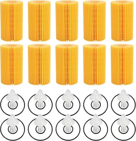 04152-YZZA5 10PCS Engine Oil Filter Kit Compatible with Toyota 4Runner 2010-2024 Tundra 2011-2014 FJ Cruiser 2010-2014 GS300 GS350 GS460 LS460 IS250 IS350 2005-2016 Replace 04152-38010 04152-0R010 in Saudi Arabia