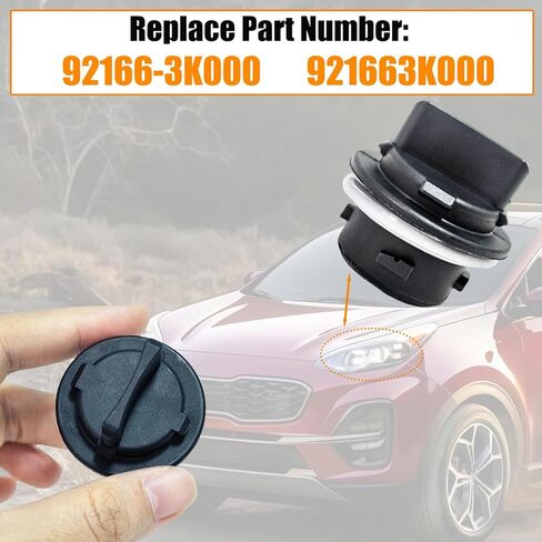 Front Turn Signal Lamp Socket Compatible with KIA 2007-2019, Compatible with Hyundai 2006-2018, Car Headlight Turn Lamp Holder Replace 92166-3K000, 921663K000 in Saudi Arabia