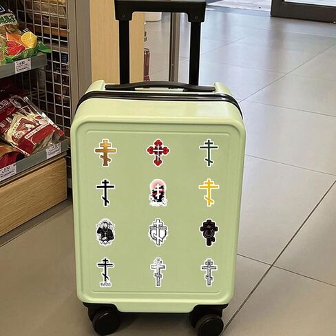 63pcs Orthodox Stickers Pack，Cute Cartoon Aesthetics Vinyl Waterproof Decals for Water Bottle, Laptop, Phone, Skateboard, Journaling for Party Supply Decor Favor in Saudi Arabia