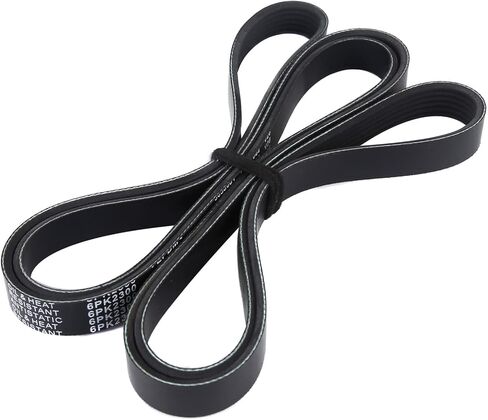 MOCA 6PK2300 EPDM Serpentine Belt Fits 2005-2009 for Buick Allure 3.8L & 2002-2006 for Chevrolet Trailblazer EXT 4.2L & 2004-2005 for GMC Envoy XUV 4.2L & 2006-2009 for Pontiac Torrent 3.4L in Kuwait