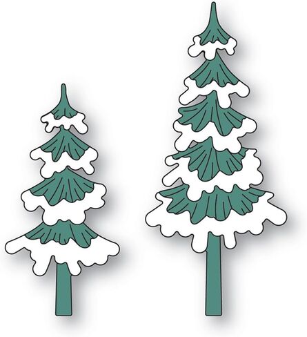 Dies-Cut for Card Making Metal Scrapbooking Birthday Decor Cutting Dies DIY Paper Photo Album Decor Art Craft Embossing Stencils Tool (Christmas Trees-7.4x8.6cm) in Saudi Arabia