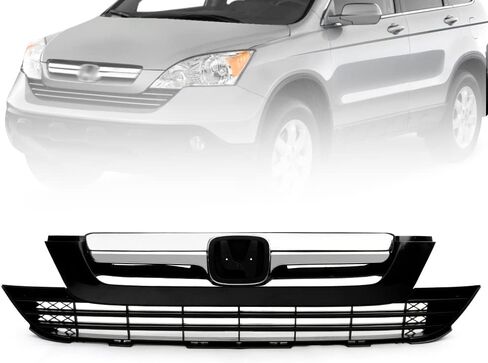 شبكة CHEDA العلوية + السفلية من الكروم المصد الأمامي متوافقة مع 2007 2008 2009 Honda CRV CR-V in Kuwait
