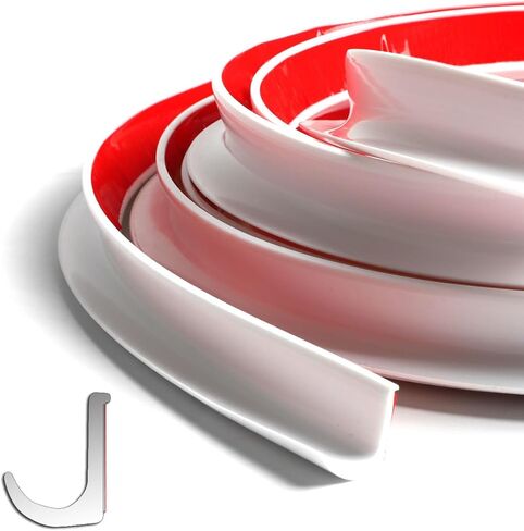 XmuxHai RV Rain Gutter Silicone Rubber J-Shape (Black 16FT) in Saudi Arabia