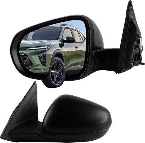 مرآة الرؤية الخلفية الجانبية من Dasbecan متوافقة مع 2024-2026 Chevy/Chevrolet Trax Power Glass Bind Spot Heated Assembly Door Mirrors ViewMirror الجانب الأيمن للركاب استبدال # 42794441 42891810 (6 دبابيس) in Kuwait